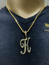 2.00 CT. Diamond Letter "K" Pendant in 10KT Gold - White Carat Diamonds